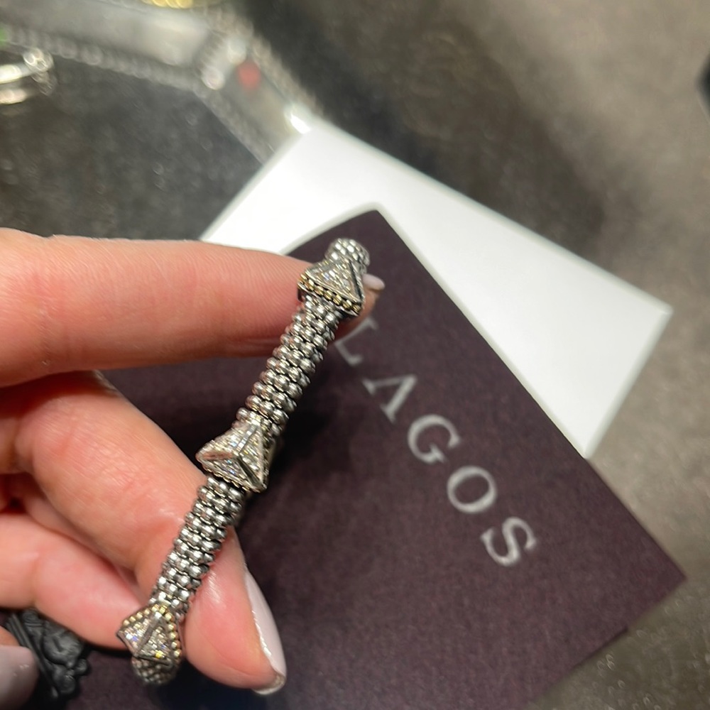 Lagos Three Pyramid Station Bracelet